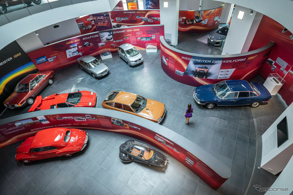 空力をテーマにしたアウディ博物館の特別展「Form vollendet」《photo by Audi》