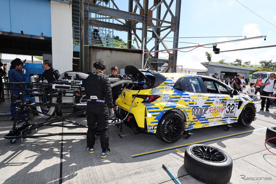 スーパー耐久第4戦を走った水素エンジンカローラ《写真提供 トヨタ自動車》