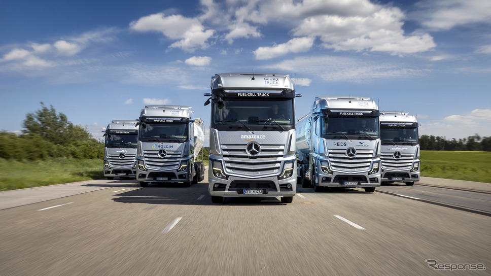 メルセデスベンツの燃料電池トラックをアマゾンなど5社に引き渡して実証試験へ《photo by Mercedes-Benz》