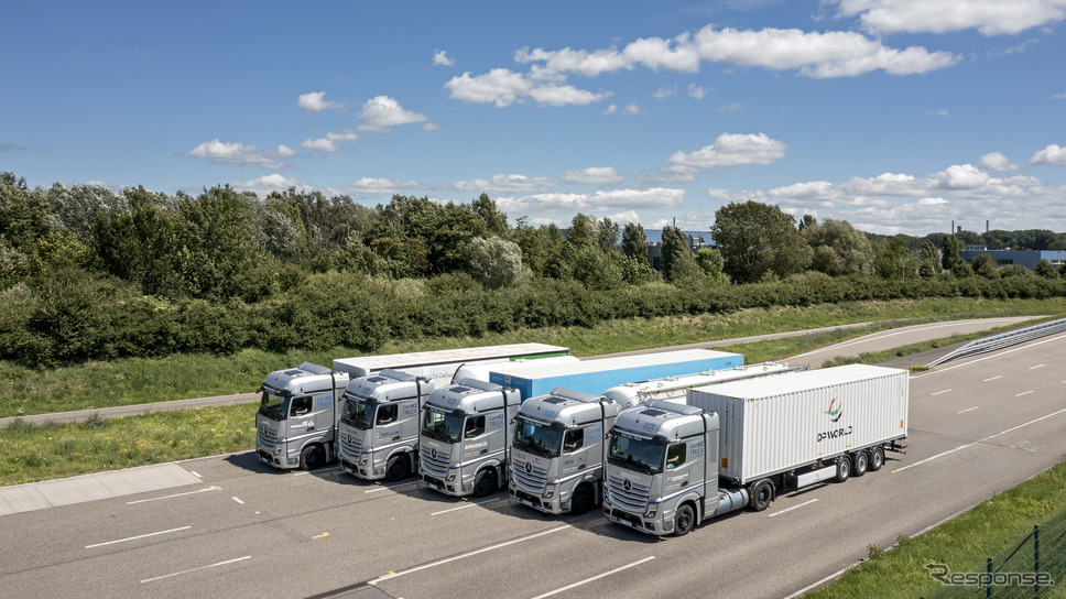 メルセデスベンツの燃料電池トラックをアマゾンなど5社に引き渡して実証試験へ《photo by Mercedes-Benz》