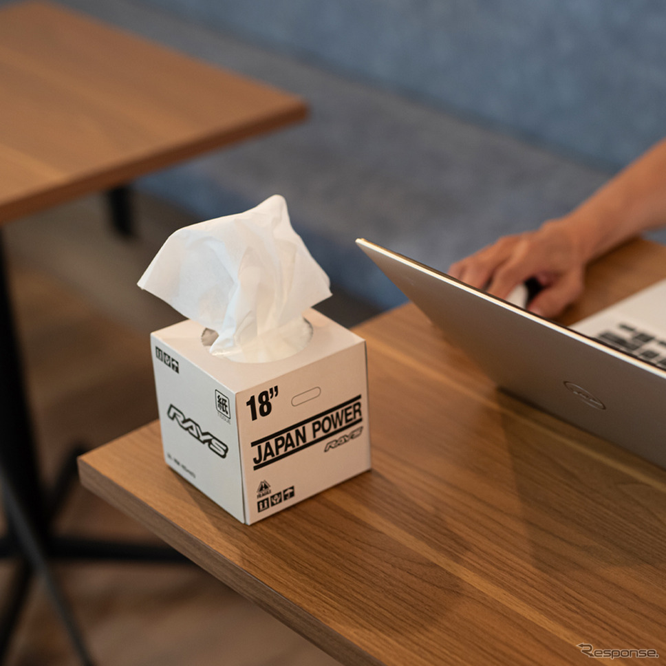 RAYS WHEEL PACKAGE TISSUE BOX 24S IVORY《画像提供 RAYS》