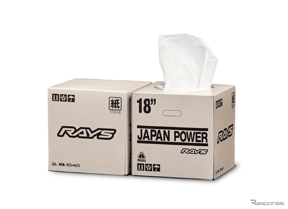 RAYS WHEEL PACKAGE TISSUE BOX 24S IVORY《画像提供 RAYS》