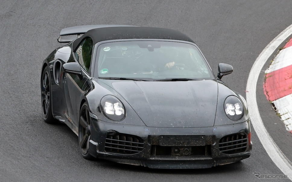 ポルシェ 911 ターボSカブリオレ 改良新型のプロトタイプ《APOLLO NEWS SERVICE》
