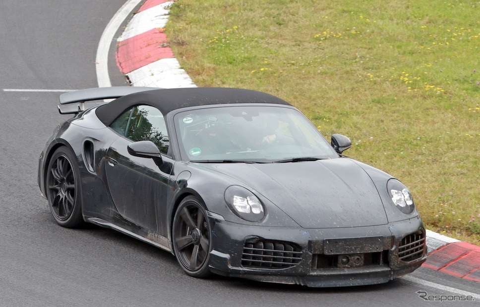 ポルシェ 911 ターボSカブリオレ 改良新型のプロトタイプ《APOLLO NEWS SERVICE》