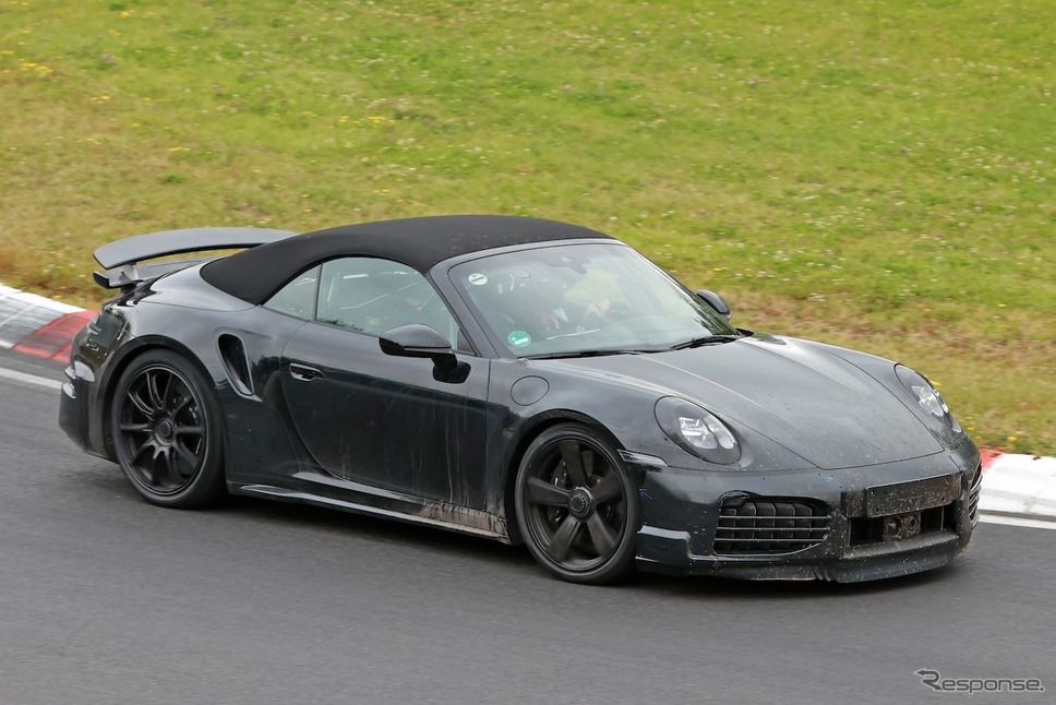 ポルシェ 911 ターボSカブリオレ 改良新型のプロトタイプ《APOLLO NEWS SERVICE》