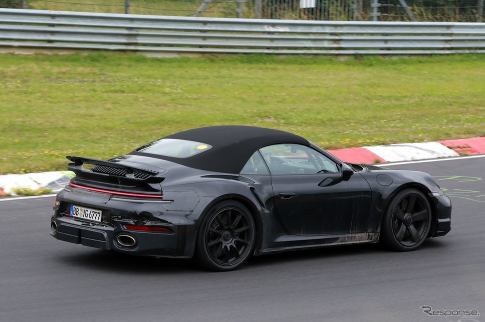 ポルシェ 911 ターボSカブリオレ 改良新型のプロトタイプ《APOLLO NEWS SERVICE》