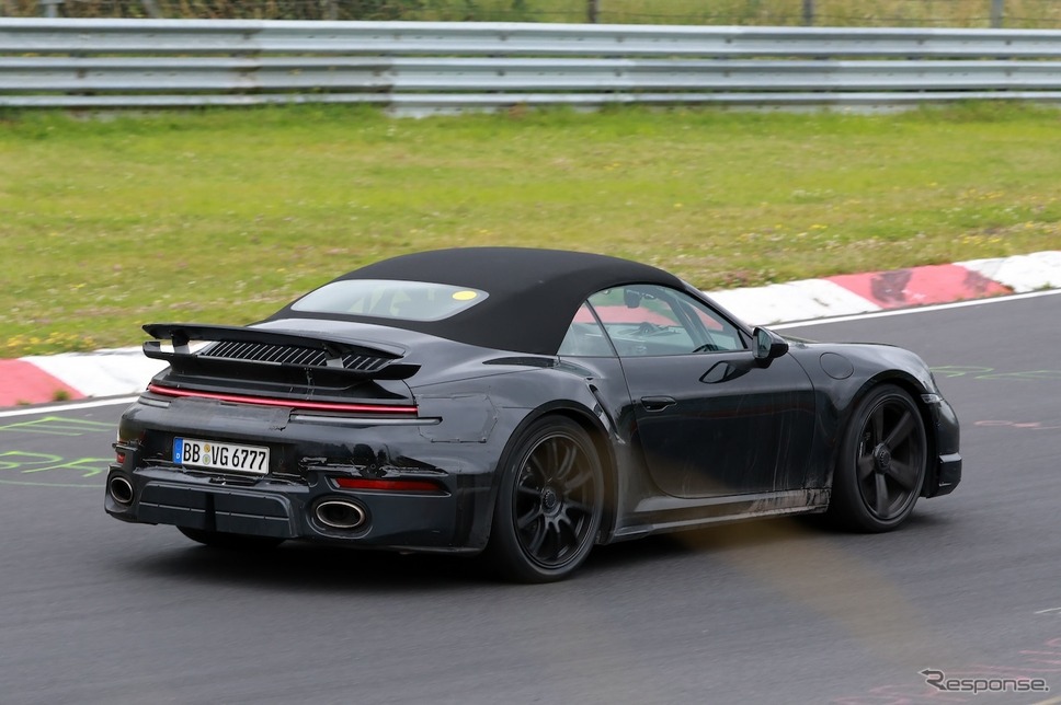 ポルシェ 911 ターボSカブリオレ 改良新型のプロトタイプ《APOLLO NEWS SERVICE》