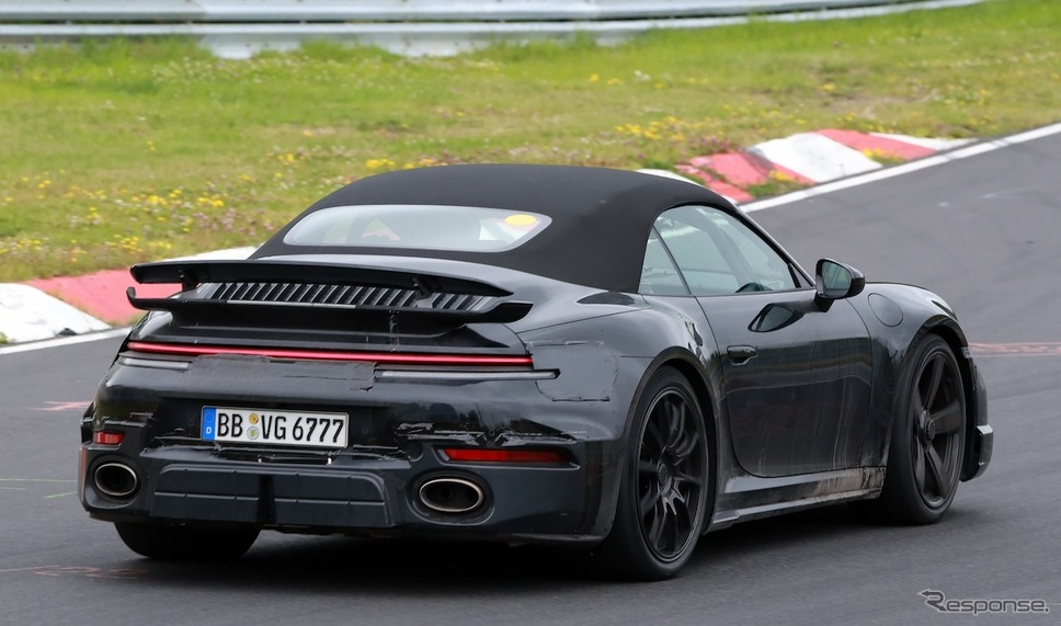ポルシェ 911 ターボSカブリオレ 改良新型のプロトタイプ《APOLLO NEWS SERVICE》