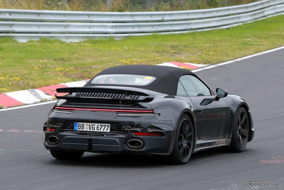 ポルシェ 911 ターボSカブリオレ 改良新型のプロトタイプ《APOLLO NEWS SERVICE》