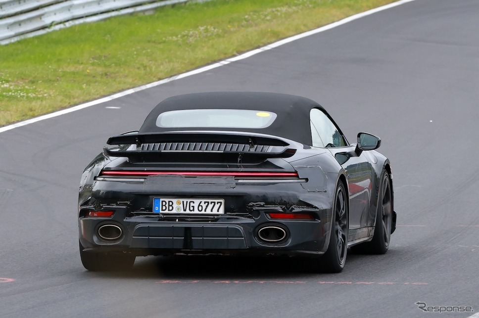 ポルシェ 911 ターボSカブリオレ 改良新型のプロトタイプ《APOLLO NEWS SERVICE》