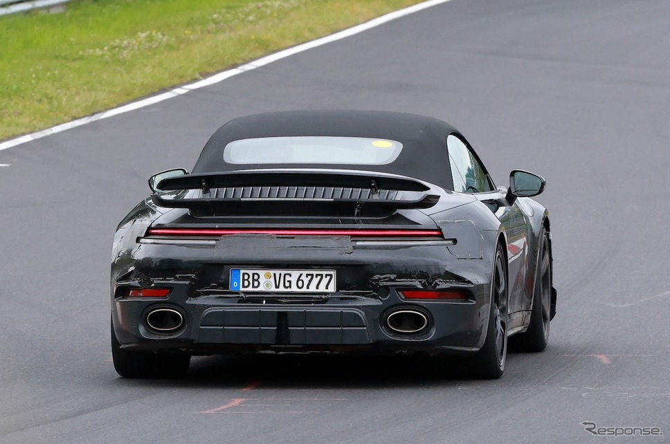 ポルシェ 911 ターボSカブリオレ 改良新型のプロトタイプ《APOLLO NEWS SERVICE》