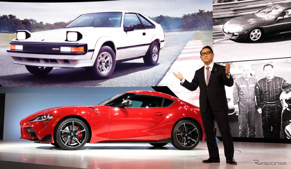 デトロイトモーターショー、6年ぶりに伝統の1月開催へ。写真は2019年1月の同ショーで発表されたトヨタ・スープラ《写真提供 トヨタ自動車》