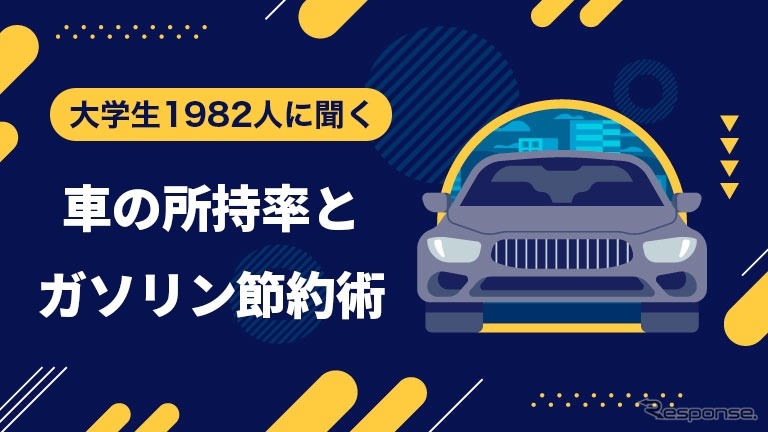 車の所有率とガソリン節約率《画像提供 ガロア》