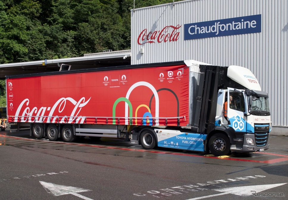 トヨタとコカ・コーラが欧州で水素燃料電池トラックの試験開始《photo by Toyota》