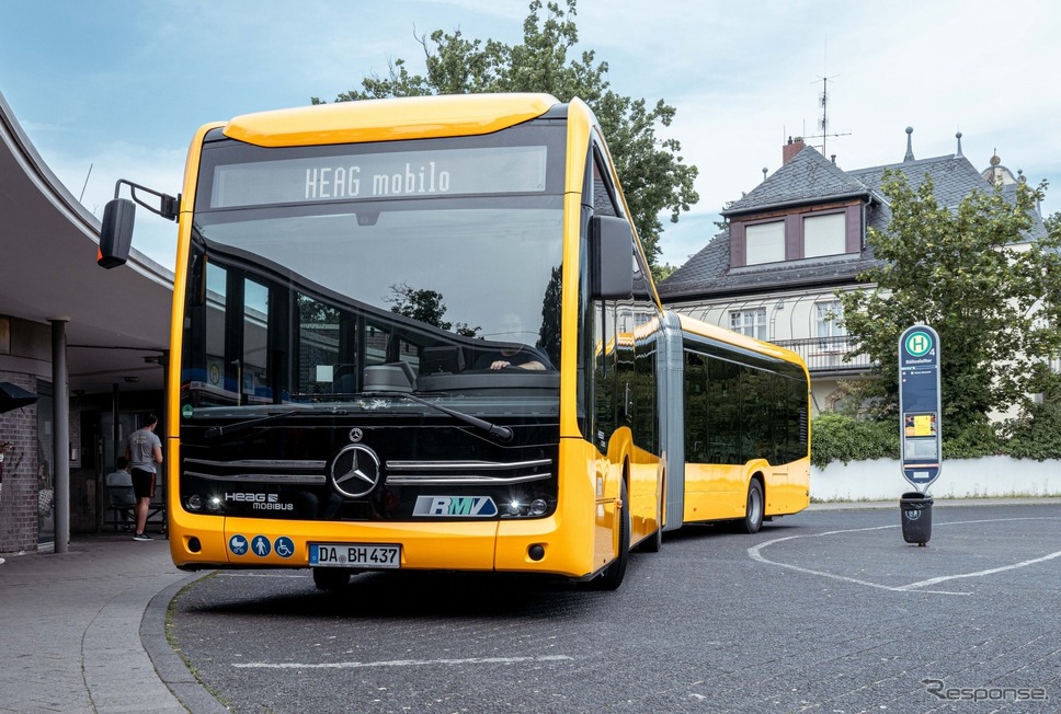 ドイツ公共交通「HEAG mobilo」に納車されたメルセデスベンツのEVバス『eシターロ』《photo by Mercedes-Benz》