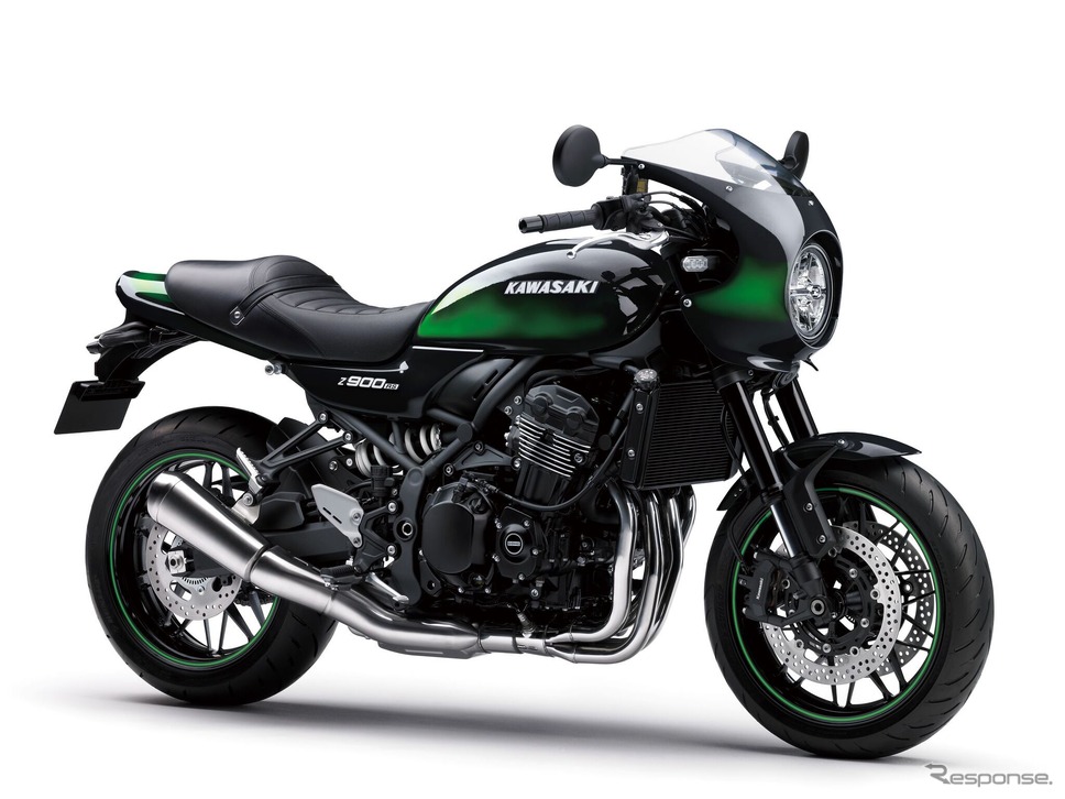 カワサキ Z900RS CAFE エボニー×キャンディライムグリーン《画像提供 カワサキモータースジャパン》