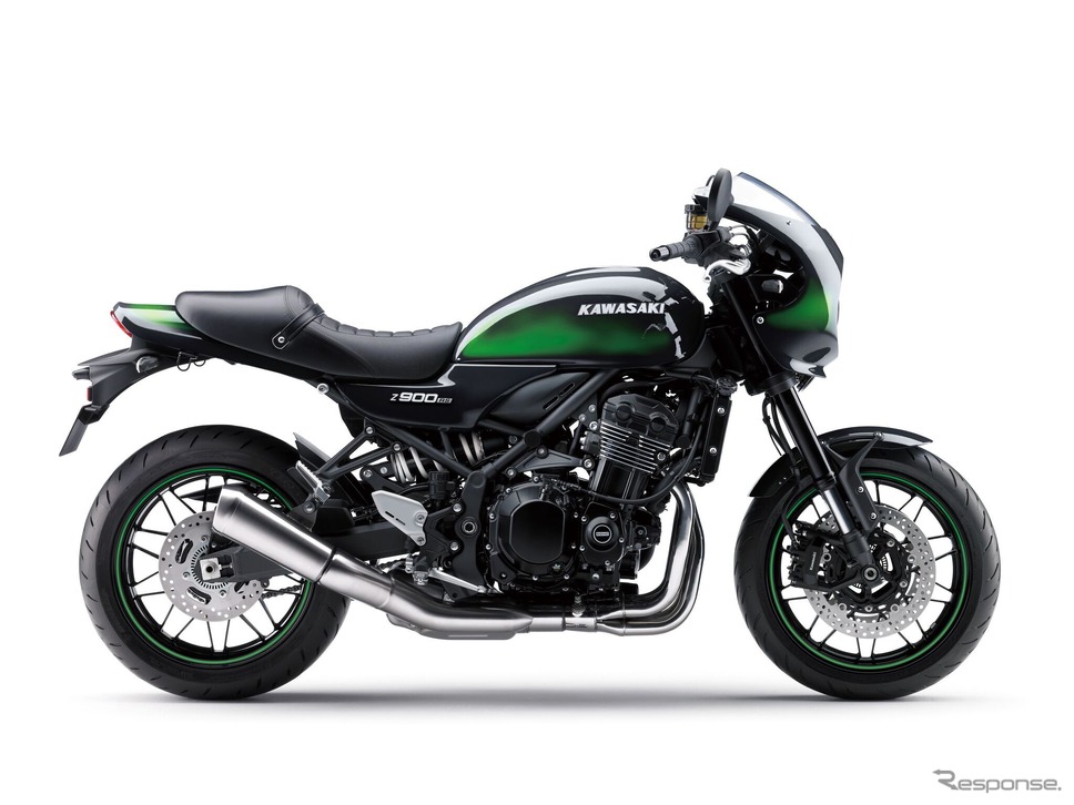 カワサキ Z900RS CAFE エボニー×キャンディライムグリーン《画像提供 カワサキモータースジャパン》