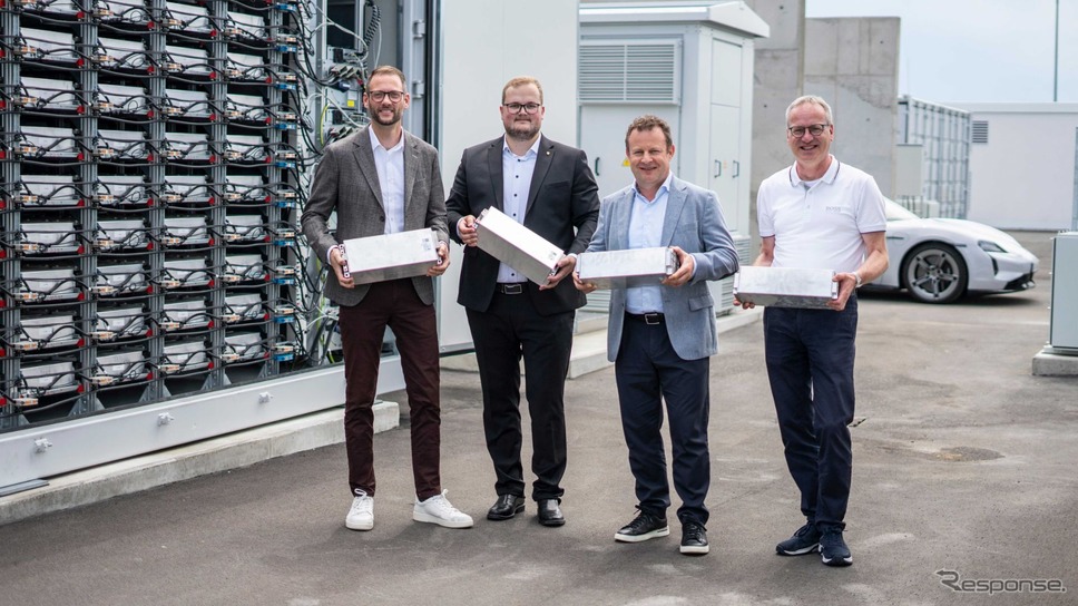 ポルシェがタイカンの使用済みバッテリー再利用して新エネルギー貯蔵システムを構築《photo by Porsche》