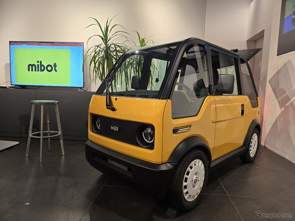 mibotの量産前試作車。2023年1月の東京オートサロンに展示されたモノより完成度がかなり上がっている。《写真撮影 根岸智幸》