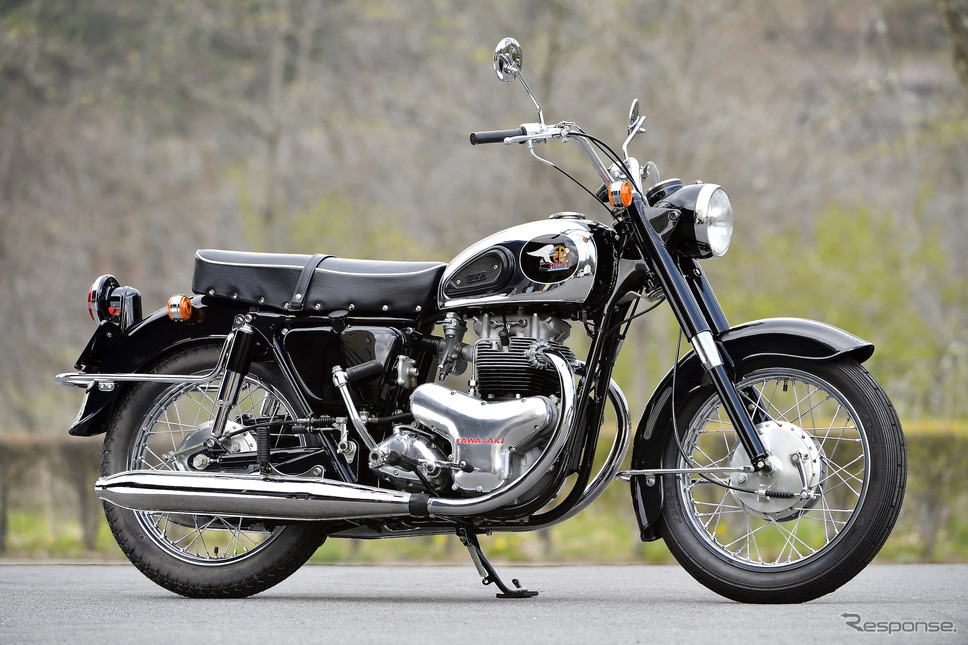 カワサキ500メグロK2(1964年)《写真提供 カワサキモータース》