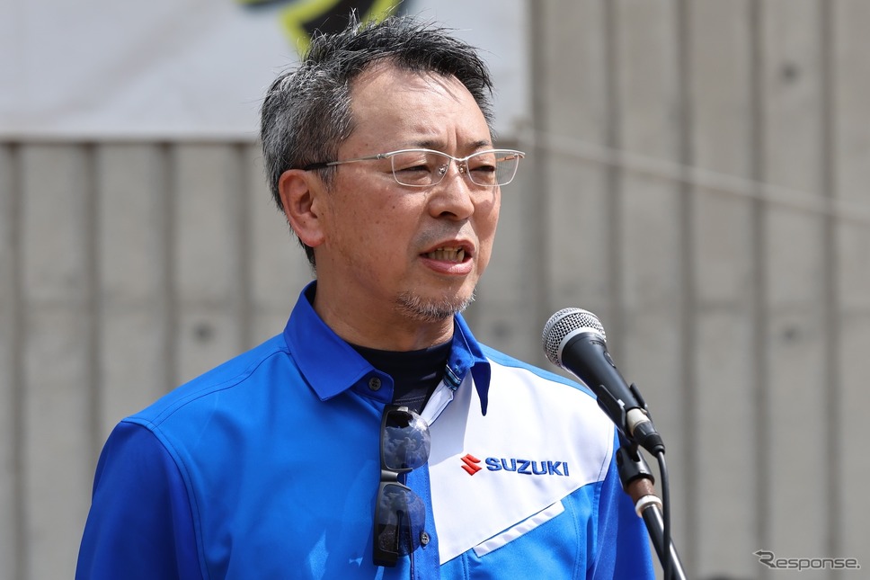 スズキの田中事業本部長《写真提供 スズキ》
