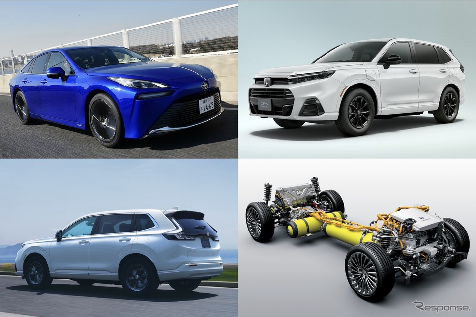 トヨタ MIRAI vs ホンダ CR-V e:FCEV《画像作成 編集部》