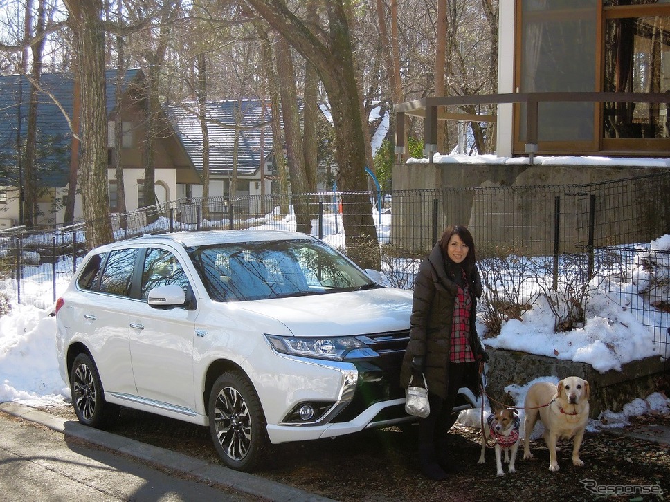 三菱 アウトランダーPHEV《写真撮影 青山尚樹》