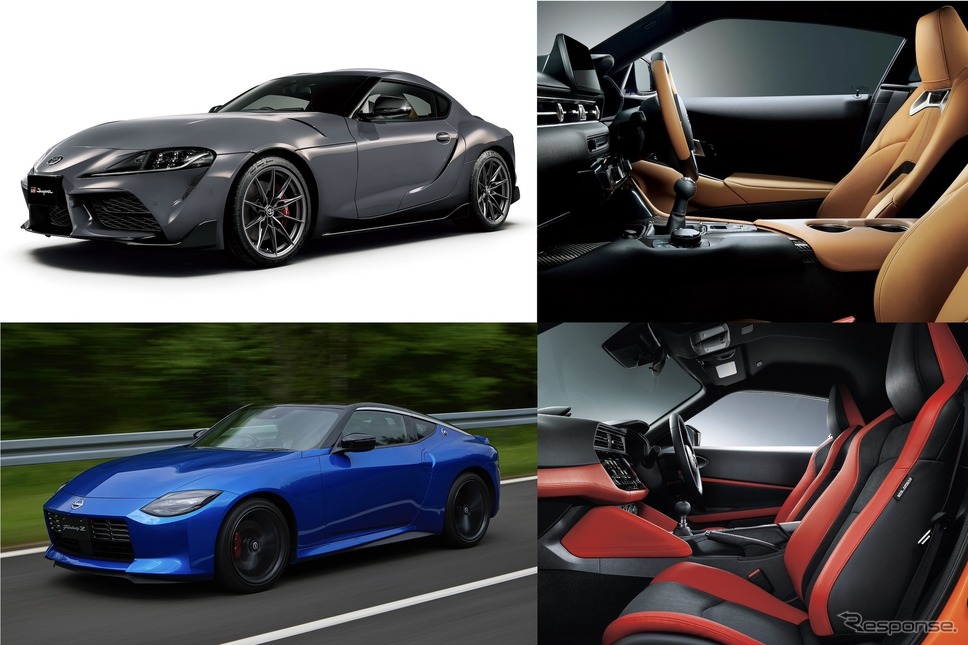 トヨタ GRスープラ vs 日産 フェアレディZ《画像作成 編集部》