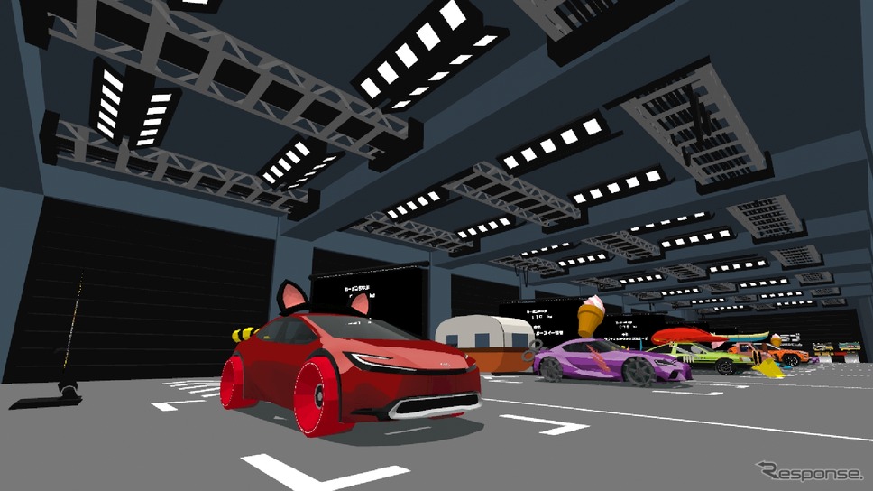 ゲーム内の様子。《画像提供 クラスター》