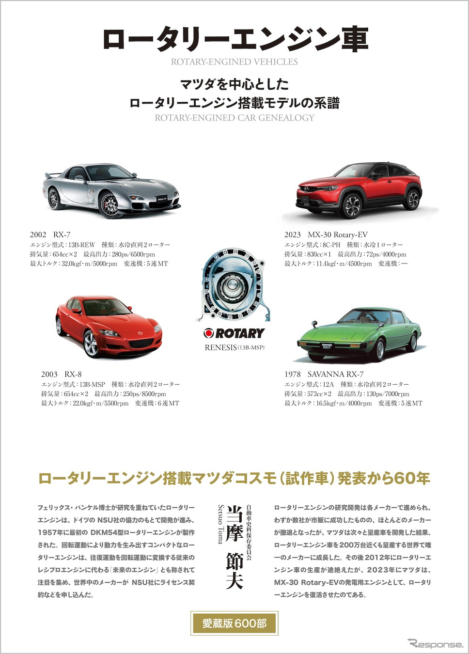 『ロータリーエンジン車』《発行 三樹書房》