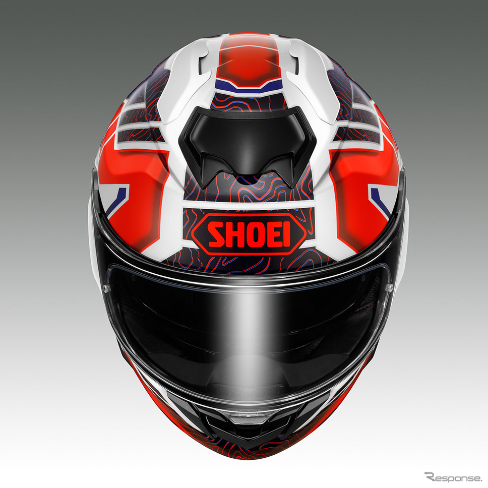 GT-Air 3 HIKE ブルー/レッド《写真提供 SHOEI》