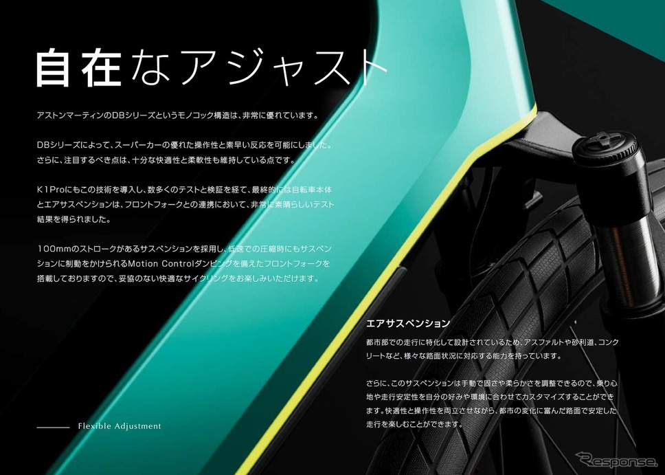 アストンマーティンのE-BIKE『K1 Pro』《画像提供 ボンズコミュニケーション》