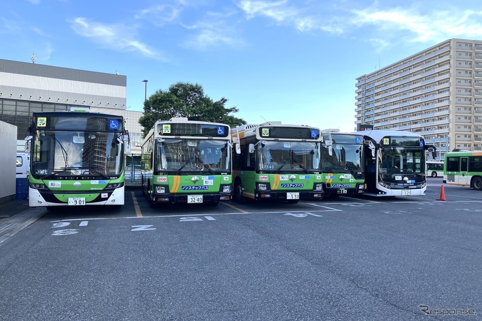 自動車工場は深川自動車営業所(深川車庫)と同じ敷地《写真撮影 高木啓》