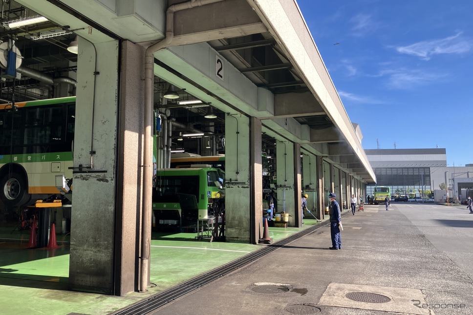 都営バス自動車工場(江東区東雲)《写真撮影 高木啓》