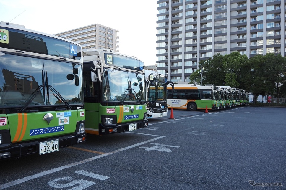 自動車工場は深川自動車営業所(深川車庫)と同じ敷地《写真撮影 高木啓》
