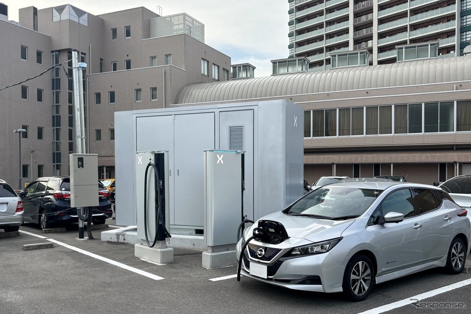 設置されたパワーエックス製蓄電池型超急速EV充電器《写真提供 パワーエックス》