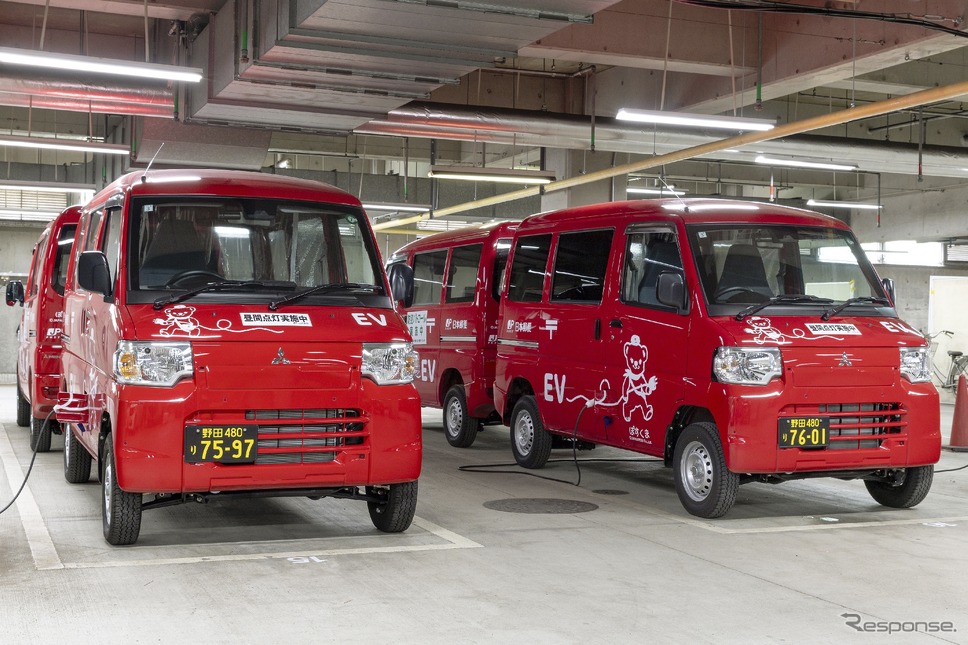 日本郵便に導入されているミニキャブEV（参考画像）《写真提供 三菱自動車》
