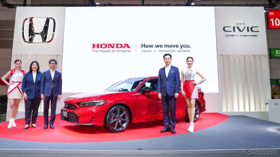 ホンダ・シビック改良新型の「e:HEV RS」（タイ仕様）《photo by Honda》