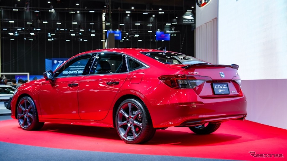 ホンダ・シビック改良新型の「e:HEV RS」（タイ仕様）《photo by Honda》