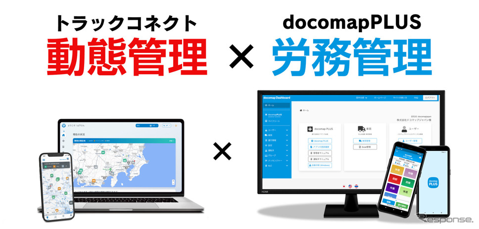 三菱ふそうがドコマップジャパンと提携しトラックドライバーの労務管理をスマホアプリで可能に《photo by MFTBC》
