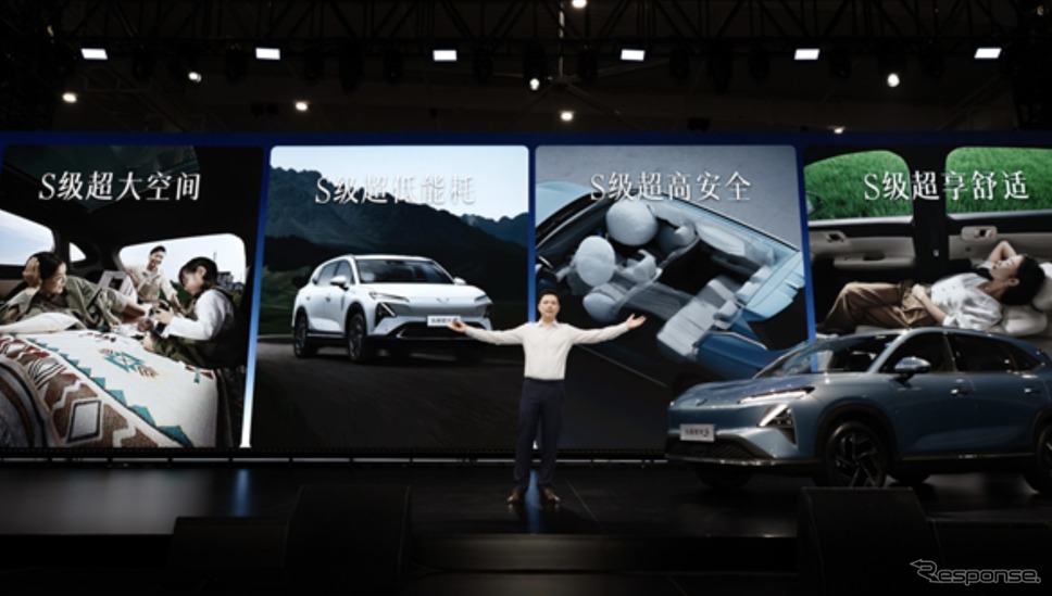 五菱汽車の新型電動SUV『五菱星光S』《photo by SAIC》