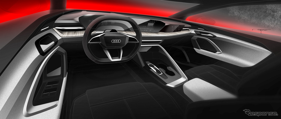 アウディ Q5 新型のデザインスケッチ《photo by: Audi》