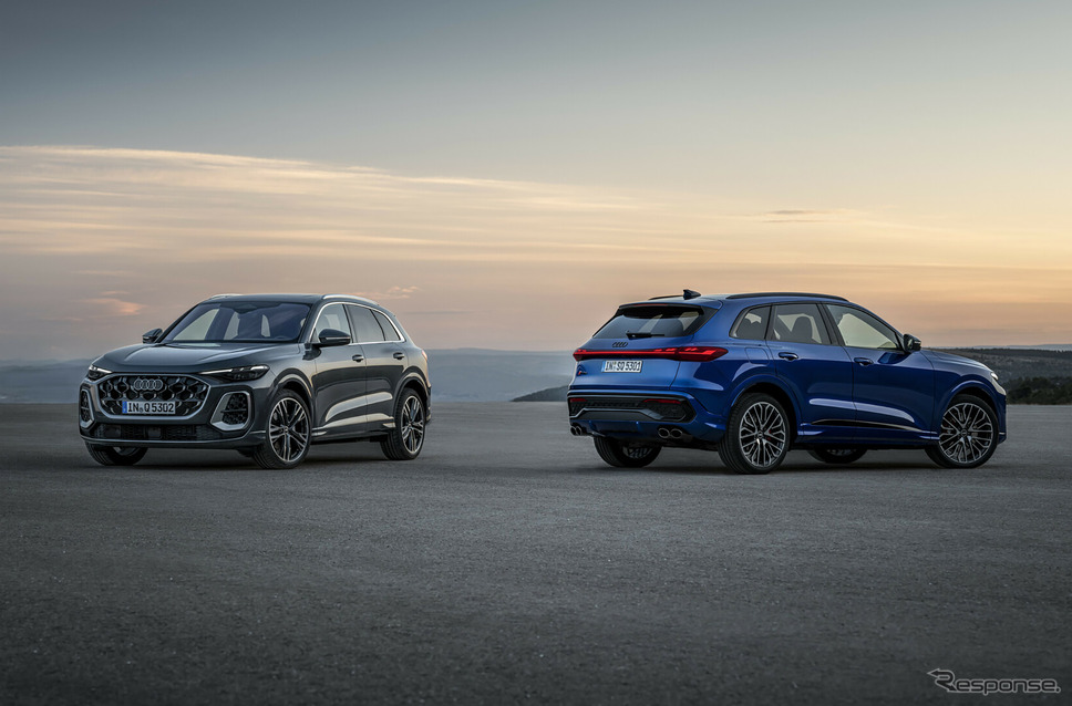 アウディ Q5 新型(左)とSQ5 新型(右)《photo by: Audi》