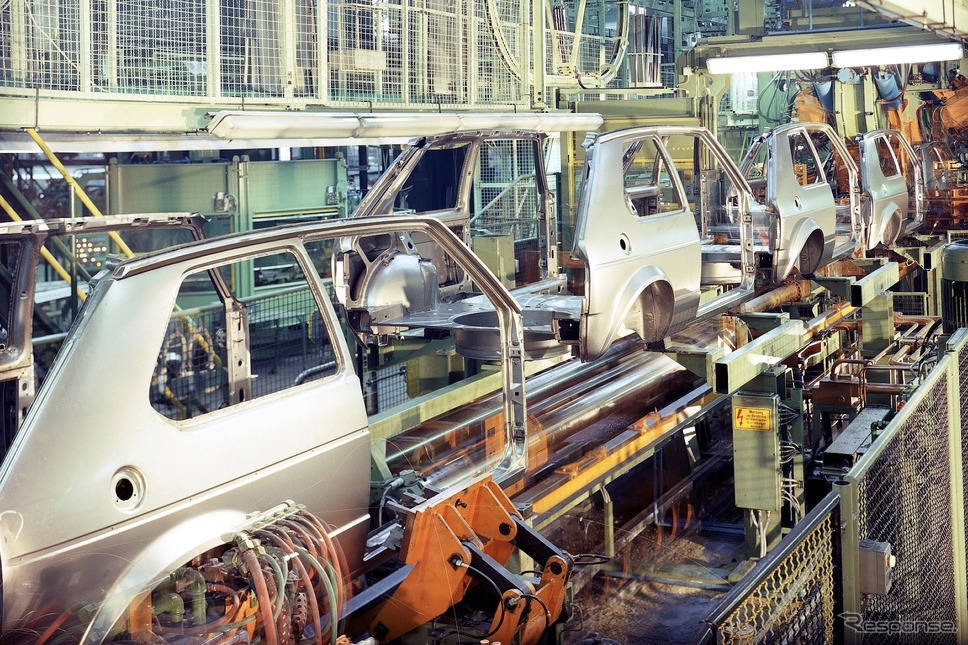 初代ゴルフを生産するフォルクスワーゲンのウォルフスブルク工場(資料画像)《photo by VW》