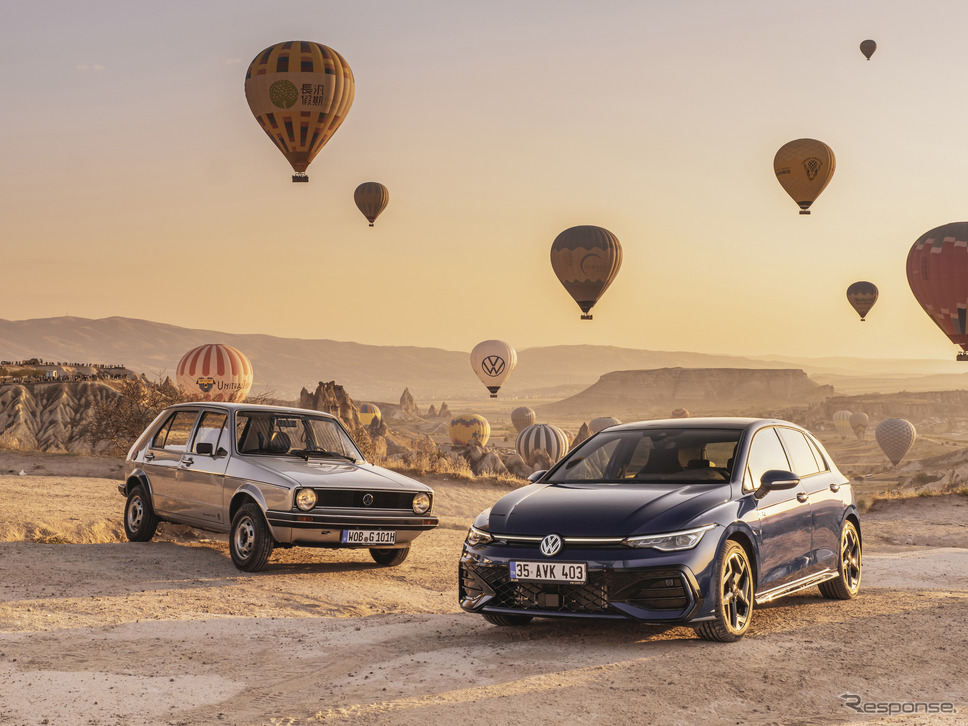 VW『ゴルフ』の50周年を祝う特別な熱気球《photo by VW》