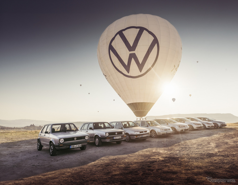 VW『ゴルフ』の50周年を祝う特別な熱気球《photo by VW》