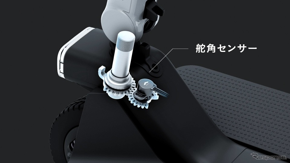 WHILLモデルR:舵角センサー《写真提供 WHILL》