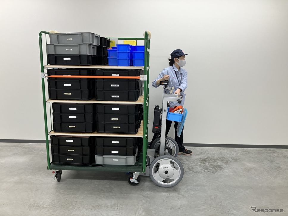 電動アシスト手押し台車《写真提供 ヤマハ発動機》