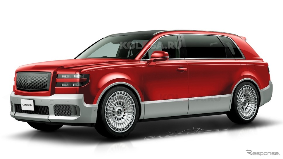 トヨタ・センチュリーSUV LWB仕様の予想CG《KOLESA RU/APOLLO》