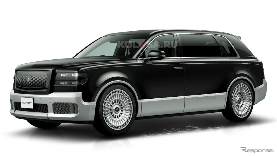 トヨタ・センチュリーSUV LWB仕様の予想CG《KOLESA RU/APOLLO》